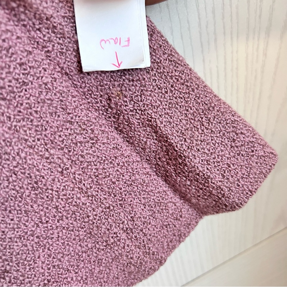 Vintage Girl Coat Pant Set 2 to 3 Years Pink Mauve Worsted Wool Samantha *FLAWS - Picture 8 of 16